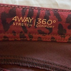 DL1961 leopard print denim pants